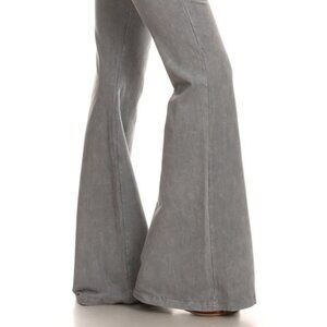 Chatoyant Mineral Wash Bell Bottoms Lt. Grey Large